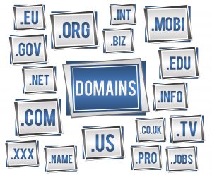 Domain name registration with various top level domains